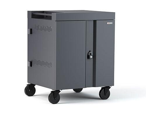 Bretford Cube Cart Portable Device Management Cart Charcoal