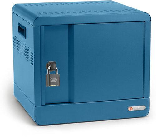 Bretford Cube Micro Station Portable Device Management Cabinet Blue