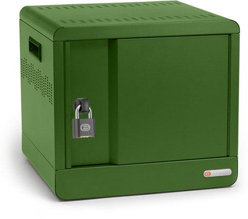 Bretford Cube Micro Station Portable Device Management Cabinet Green