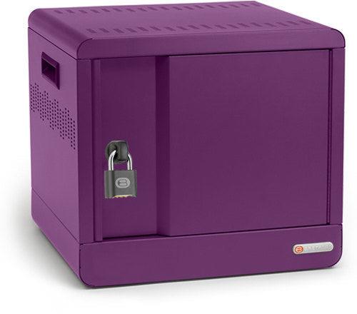 Bretford Cube Micro Station Portable Device Management Cabinet Purple