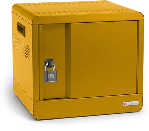 Bretford Cube Micro Station Portable Device Management Cabinet Yellow