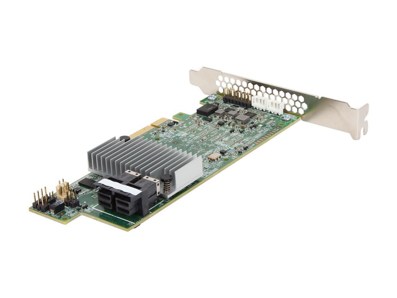 Broadcom Lsi Megaraid Sas 9361-8I 8-Port 12Gb/S Sata+Sas Pci-Express 3.0 Low Profile Raid Controller, Single