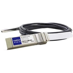 Brocade (Formerly) 58-1000027-01 Compatible TAA Compliant 10GBase-CU SFP+ to SFP+ Direct Attach Cable (Active Twinax, 3m) 58-1000027-01-AO
