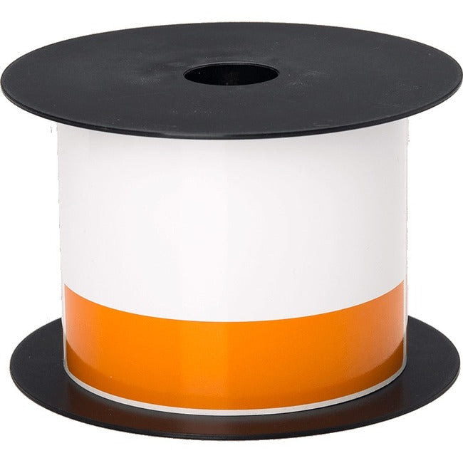 Brother 3in Orange 0.5in Header Continuous Standard Vinyl Label BMSLT306CNT