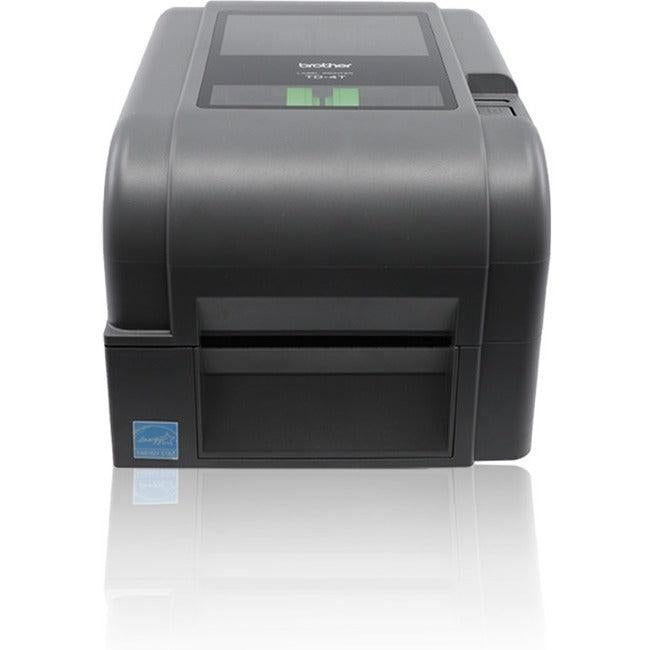 Brother Td-4420Tn Desktop Direct Thermal/Thermal Transfer Printer - Monochrome - Label/Receipt Print - Ethernet - Usb - Yes - Serial - With Cutter