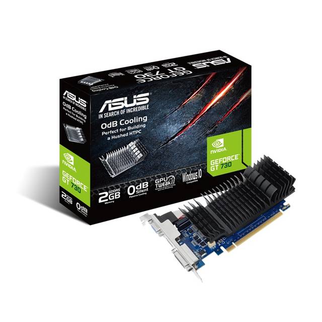 Budget Gaming Graphics Card - ASUS GeForce GT 730 2GB Low Profile | TecISoft GT730-SL-2GD5-BRK