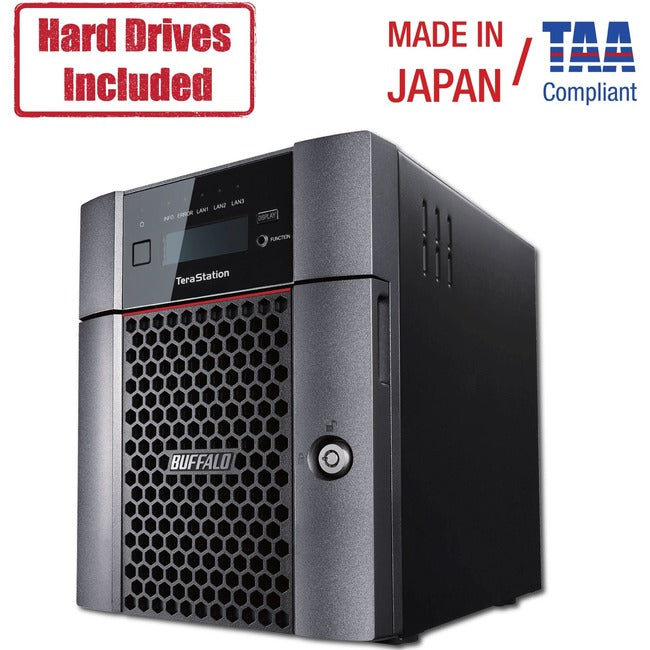 Buffalo TeraStation 5410DN Desktop 16 TB NAS Hard Drives Included (2 x 8TB, 4 Bay) TS5410DN1602