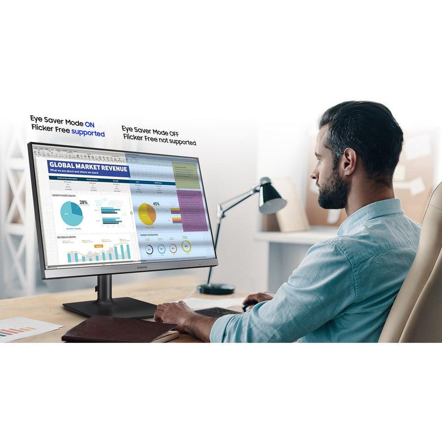 Business Monitor 24 Inch - Samsung FT650 Series 75Hz Eye Saver Mode | Full HD IPS F24T650FYN