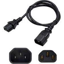 C13 Female to C14 Male 14AWG 100-250V at 10A Red Power Cable ADD-C132C1414AWG1FRD