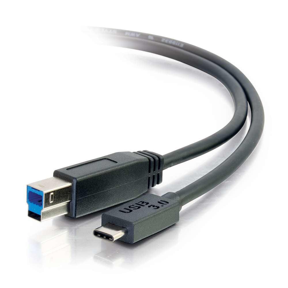 C2G 10Ft, Usb 3.0 Type C, Usb B Usb Cable 3.048 M Usb 3.2 Gen 1 (3.1 Gen 1) Usb C Black