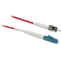 C2G 1M Lc/St Plenum-Rated 9/125 Simplex Single-Mode Fiber Patch Cable Fibre Optic Cable Red