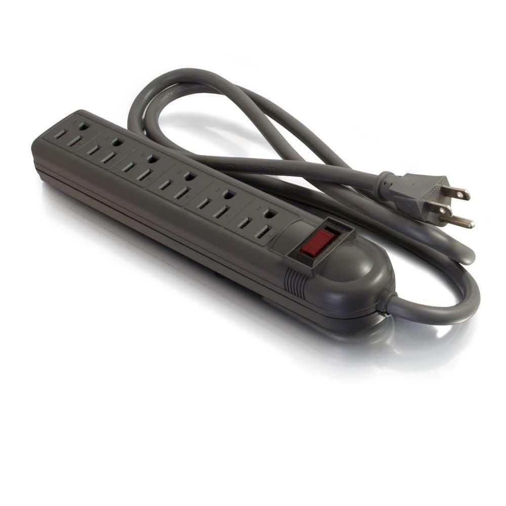 C2G 29300 Surge Protector Black 6 Ac Outlet(S) 125 V 1.2 M