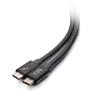 C2G 2.5ft Thunderbolt 4 Cable - USB C Thunderbolt 4 Cable - 100W - 40Gbps - 8K 60Hz C2G28886