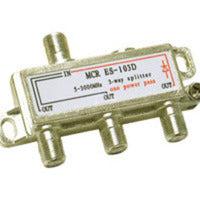 C2G 3-Way High-Frequency Splitter Network Splitter Silver