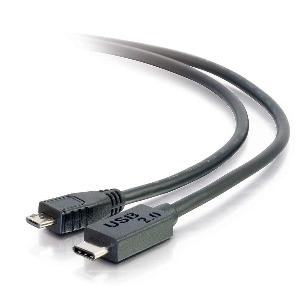 C2G 3Ft, Usb 2.0 Type C, Micro-Usb B Usb Cable 0.9144 M Usb C Black