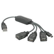 C2G 4-Port Usb 2.0 Hub Cable Grey