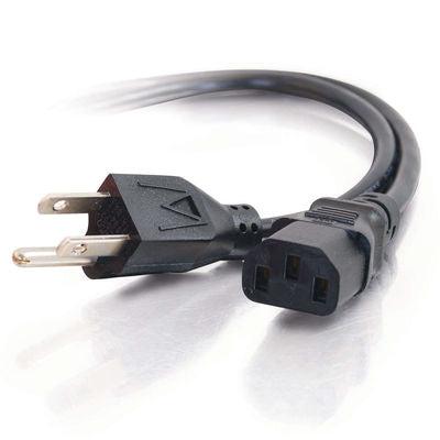 C2G 5Ft Universal 16 Awg Power Cord (Iec320C13 -> Nema 5-15P) Black 1.5 M