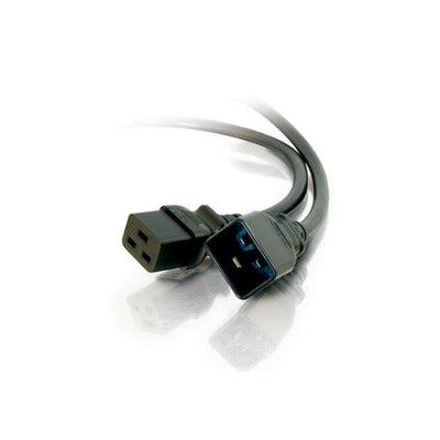 C2G 6Ft 250V Power Cord Extension (Iec320C19 To Iec320C20) Black 1.82 M C20 Coupler