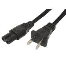C2G Non-Polarized Power Cord, Black 6Ft 1.83 M