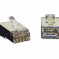 C2G Rj45 Shielded Cat5 Modular Plug Wire Connector Rj-45 Grey