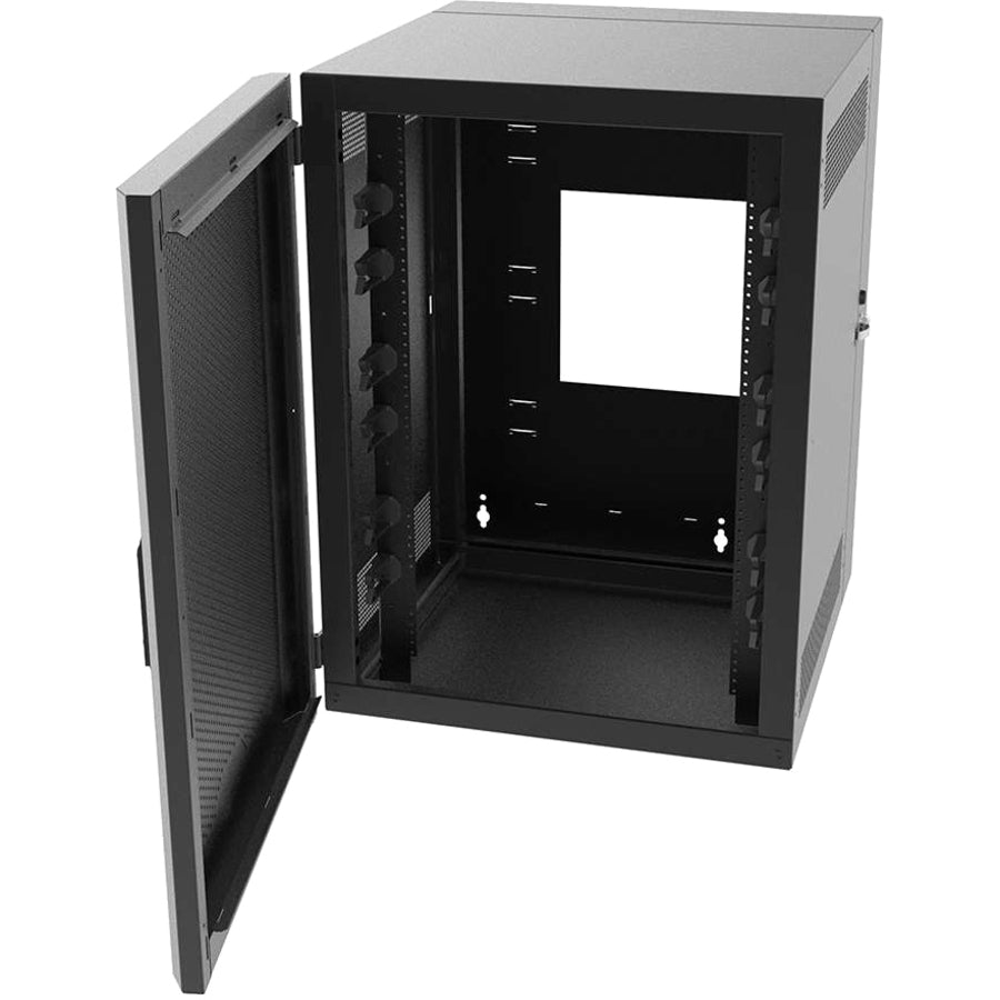 C2G Swm12Rupd-26-26 Rack Cabinet 12U Wall Mounted Rack Black