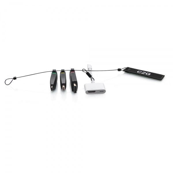 C2G Universal 4K Hdmi® Adapter Ring With Color Coded Mini Displayport™, Displayport, Usb-C®, And Lightning