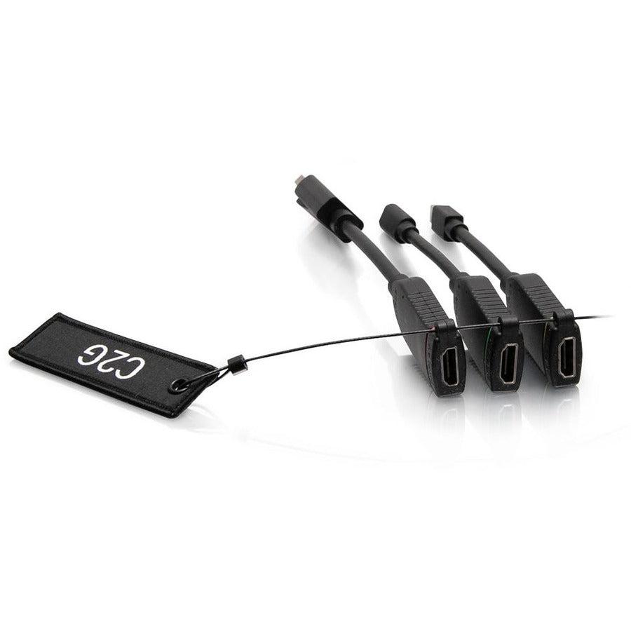 C2G Universal 4K Hdmi® Dongle Adapter Ring With Color Coded Mini Displayport™, Displayport, And Usb-C®