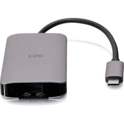 C2G Usb-C 4-In-1 Mini Dock With Hdmi, Usb-A, Ethernet, And Usb-C Power Delivery Up To 100W - 4K 30Hz