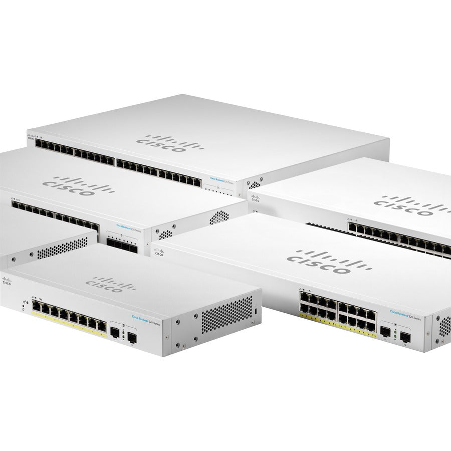 CBS220-8FP-E-2G-NA Smart 8-Port GE, Full PoE, Extended PS, 2x1G SFP