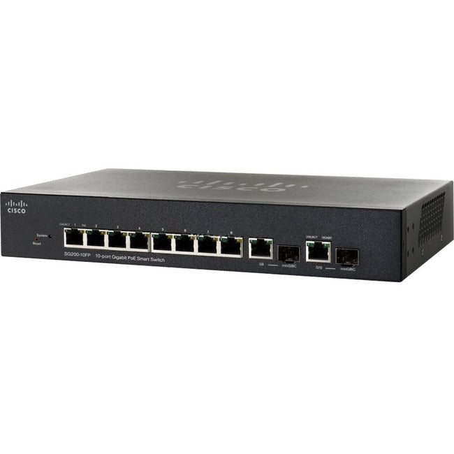 Cisco Cert Refurb 10Port,Gigabit Smart Switch Poe Reman