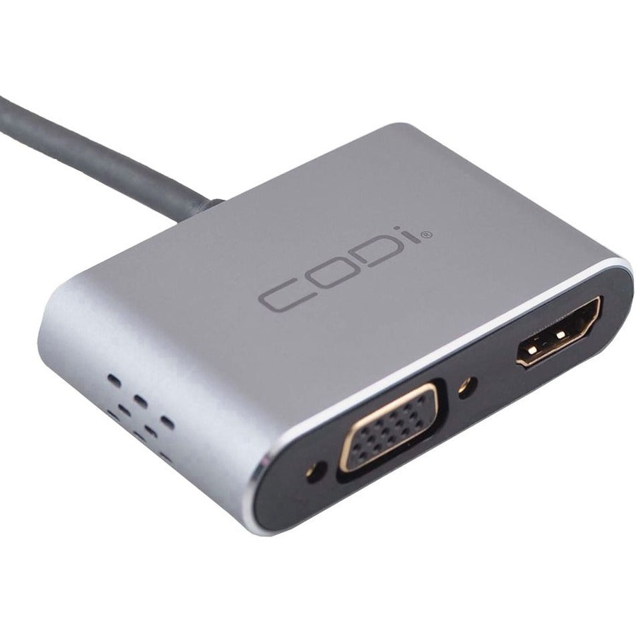 CODi 4-In-1 USB-C Display Adapter (HDMI, VGA, USB-C PD, USB-A 3.0) A01063M
