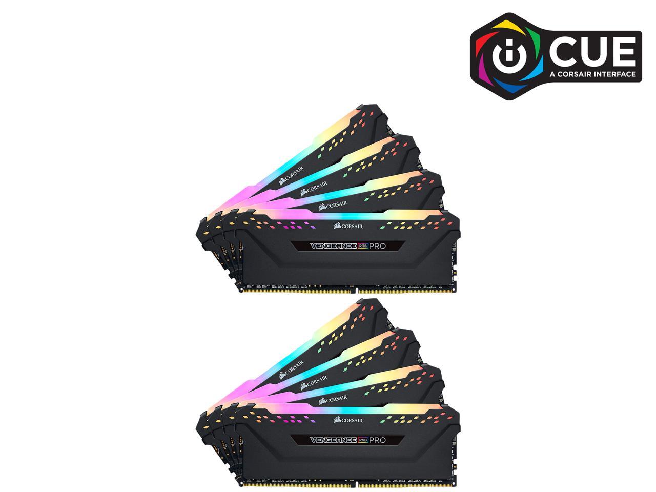 Corsair Vengeance Rgb Pro 16Gb (2 X 8Gb) 288-Pin Ddr4 Dram Ddr4 3200 (Pc4 25600) Desktop Memory Model Cmw16Gx4M2C3200C16W