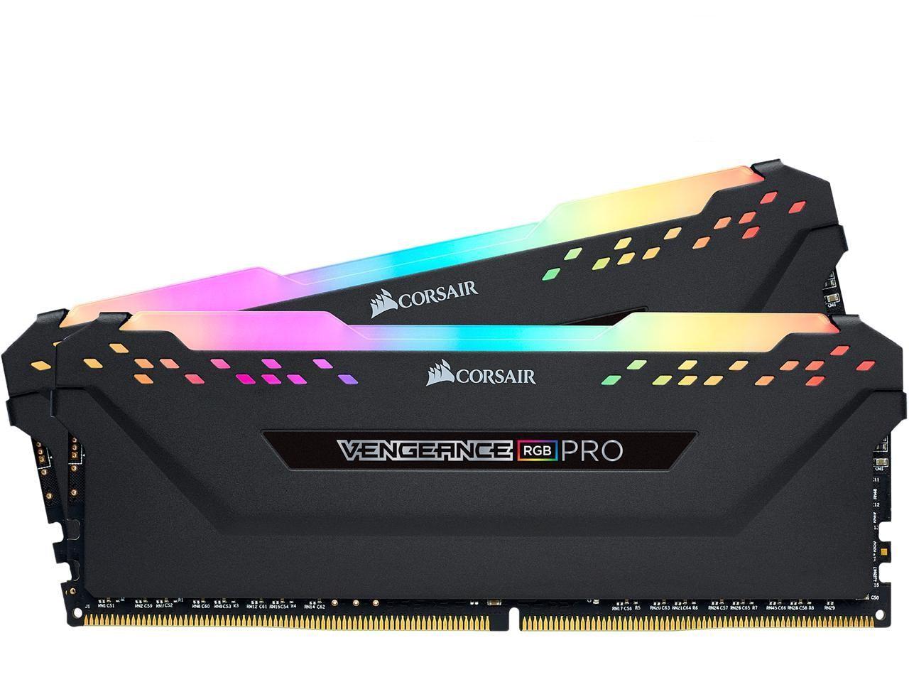 Corsair Vengeance Rgb Pro 16Gb (2 X 8Gb) 288-Pin Ddr4 Dram Ddr4 3200 (Pc4 25600) Desktop Memory Model Cmw16Gx4M2C3200C16W