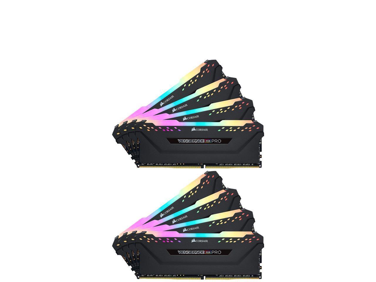 Corsair Vengeance Rgb Pro 16Gb (2 X 8Gb) 288-Pin Ddr4 Dram Ddr4 3200 (Pc4 25600) Desktop Memory Model Cmw16Gx4M2C3200C16W