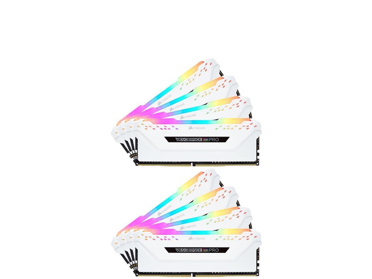 Corsair Vengeance Rgb Pro 16Gb (2 X 8Gb) 288-Pin Ddr4 Dram Ddr4 3200 (Pc4 25600) Desktop Memory Model Cmw16Gx4M2C3200C16W