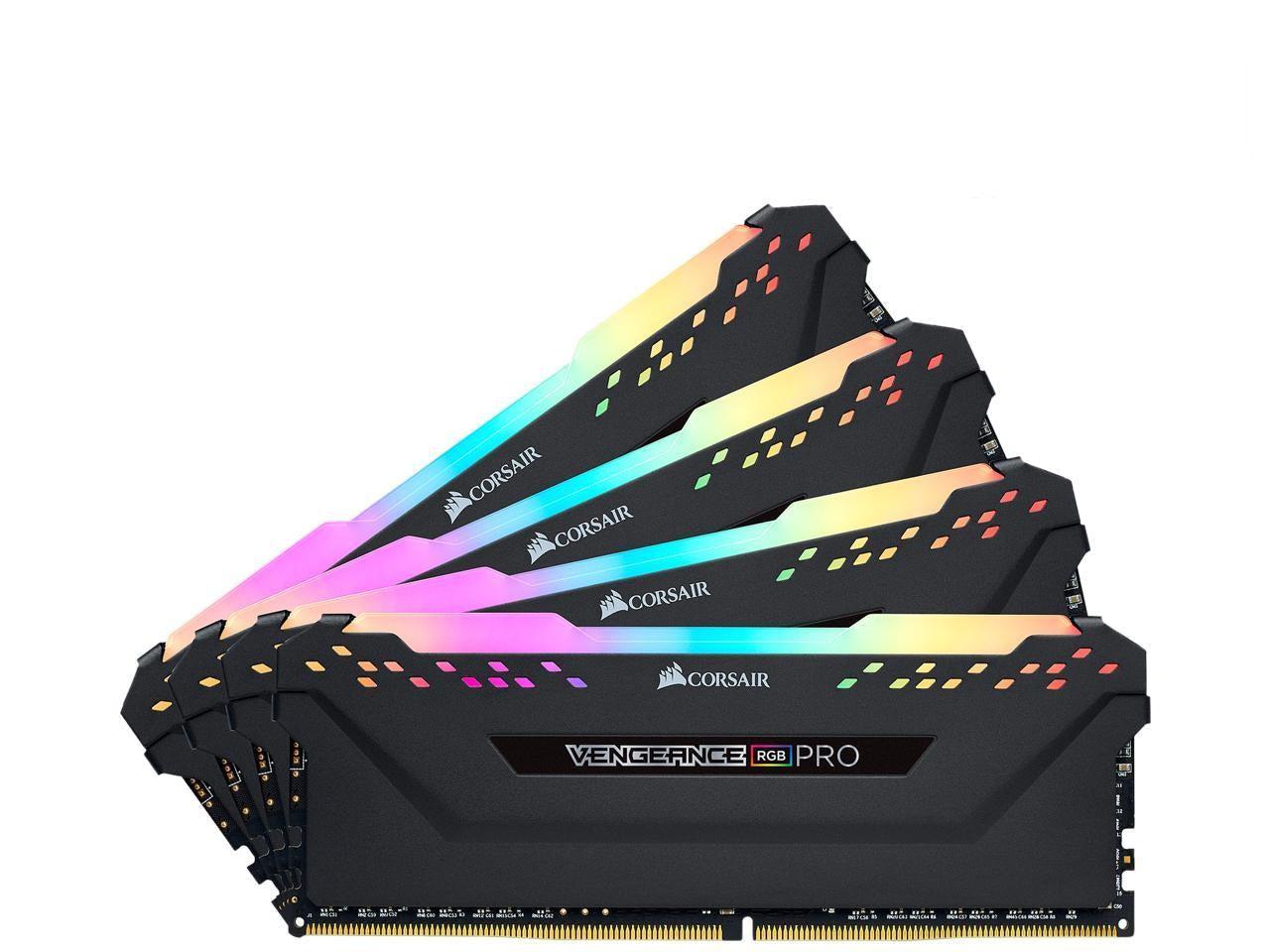 Corsair Vengeance Rgb Pro 16Gb (2 X 8Gb) 288-Pin Ddr4 Dram Ddr4 3200 (Pc4 25600) Desktop Memory Model Cmw16Gx4M2C3200C16W
