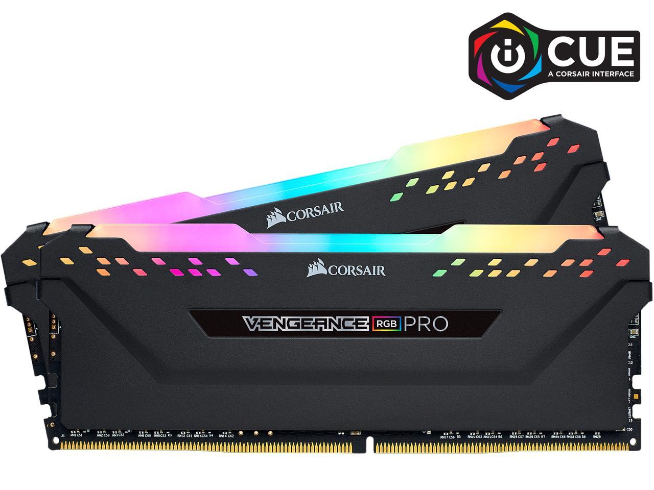 Corsair Vengeance Rgb Pro 16Gb (2 X 8Gb) 288-Pin Ddr4 Dram Ddr4 3200 (Pc4 25600) Desktop Memory Model Cmw16Gx4M2C3200C16W