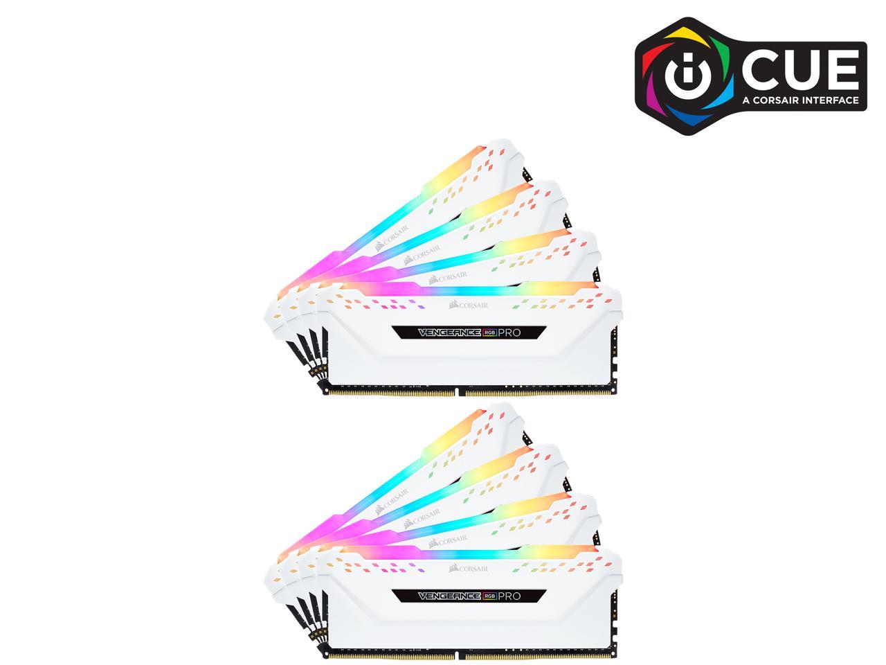 Corsair Vengeance Rgb Pro 16Gb (2 X 8Gb) 288-Pin Ddr4 Dram Ddr4 3200 (Pc4 25600) Desktop Memory Model Cmw16Gx4M2C3200C16W