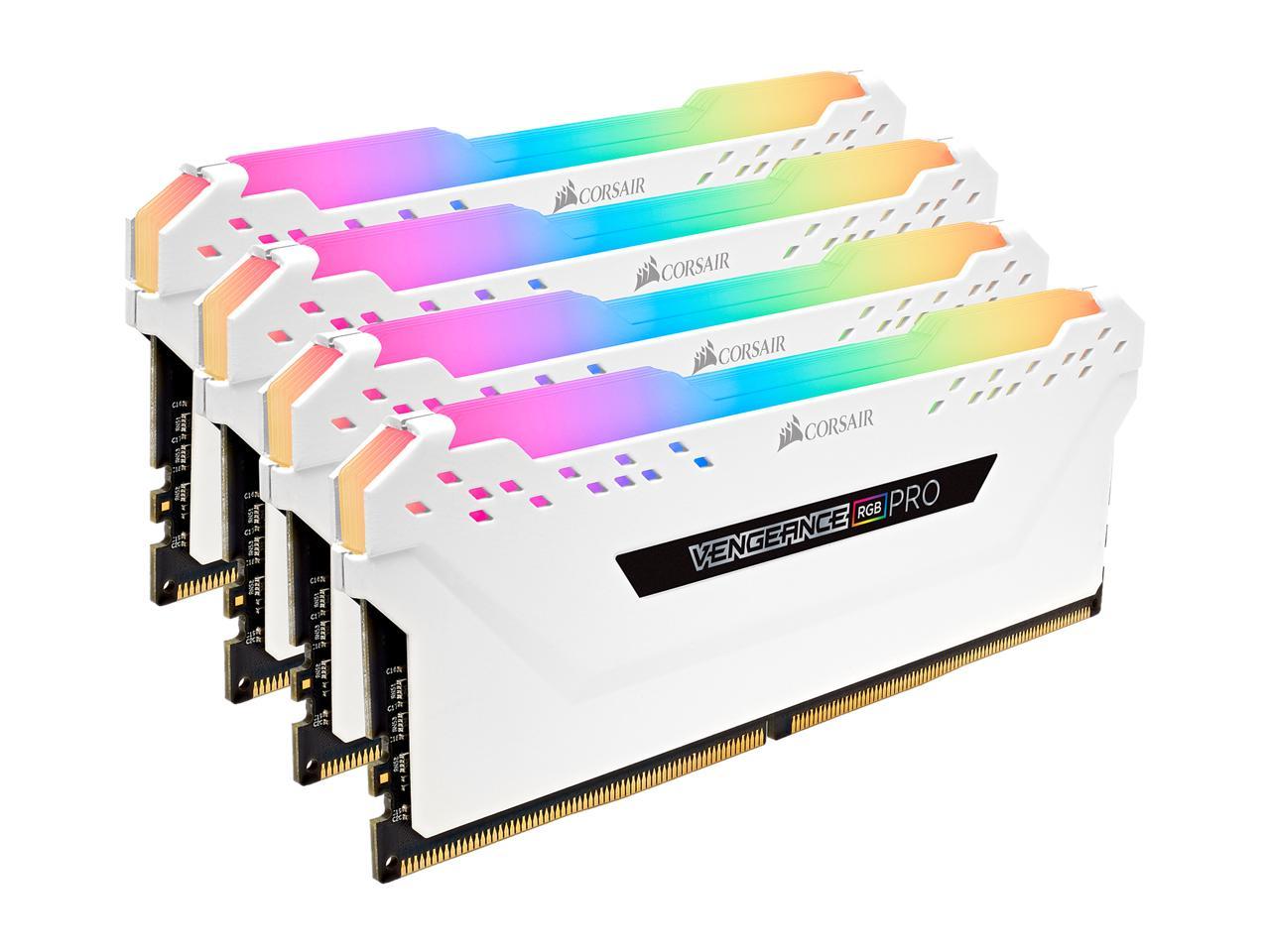 Corsair Vengeance Rgb Pro 16Gb (2 X 8Gb) 288-Pin Ddr4 Dram Ddr4 3200 (Pc4 25600) Desktop Memory Model Cmw16Gx4M2C3200C16W