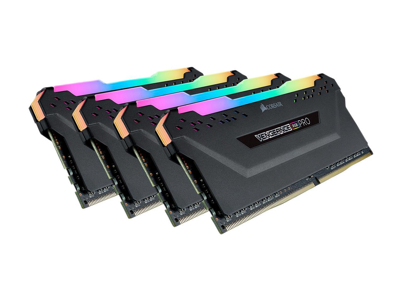 Corsair Vengeance Rgb Pro 16Gb (2 X 8Gb) 288-Pin Ddr4 Dram Ddr4 3200 (Pc4 25600) Desktop Memory Model Cmw16Gx4M2C3200C16W