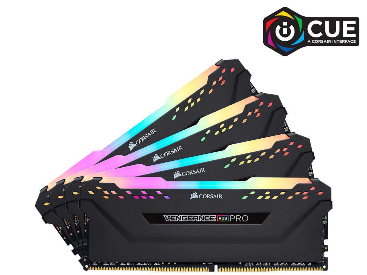 Corsair Vengeance Rgb Pro 16Gb (2 X 8Gb) 288-Pin Ddr4 Dram Ddr4 3200 (Pc4 25600) Desktop Memory Model Cmw16Gx4M2C3200C16W