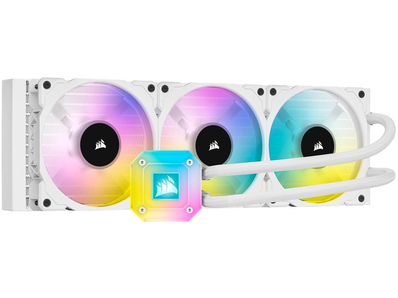Corsair Icue H150I Elite Capellix White, 360Mm Radiator, Liquid Cpu Cooler, White, Cw-9060051-Ww