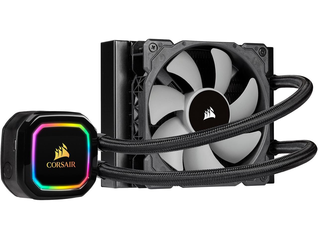 Corsair Icue H60I Rgb Pro Xt, 120Mm Radiator, Single 120Mm Pwm Fan, Software Control, Liquid Cpu Cooler, Cw-9060049-Ww