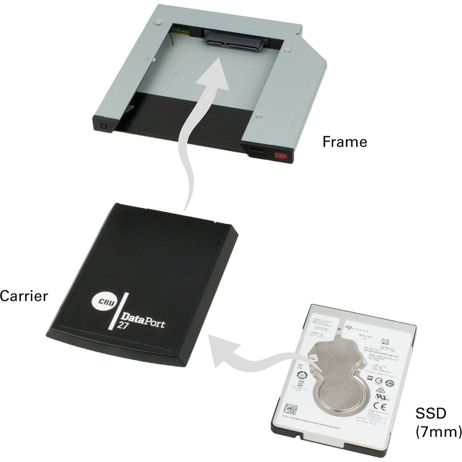 CRU DataPort 27 DP27 Drive Bay Adapter Internal - Black 8271-6460-8500