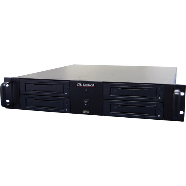 CRU RAX RAX425DC-SJ Drive Enclosure - eSATA Host Interface - 2U Rack-mountable - Black 41210-0499-0000