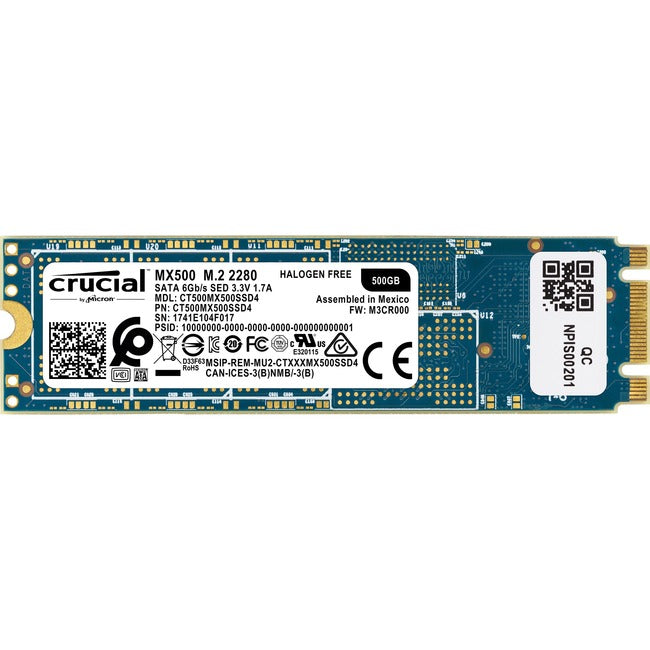CRUCIAL/MICRON - IMSOURCING MX500 500 GB Solid State Drive - M.2 2280 Internal - SATA (SATA/600) CT500MX500SSD4