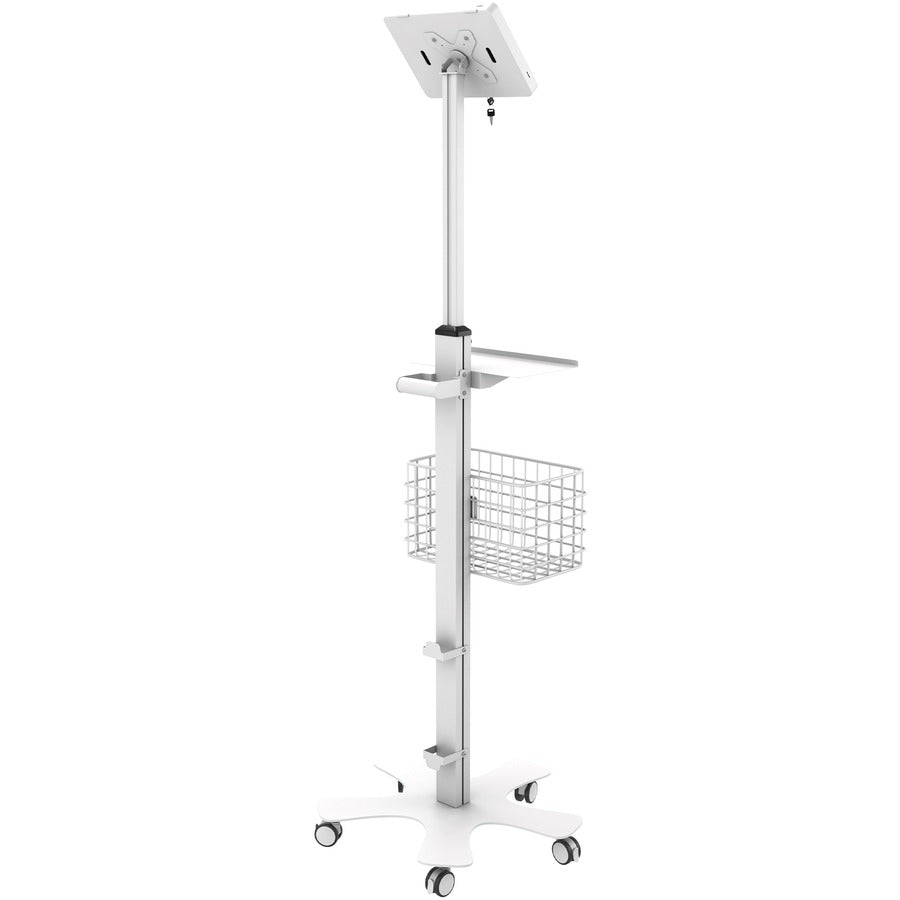 CTA Digital Medical Mobile Floor Stand with Small Enclosure PAD-MFSPS