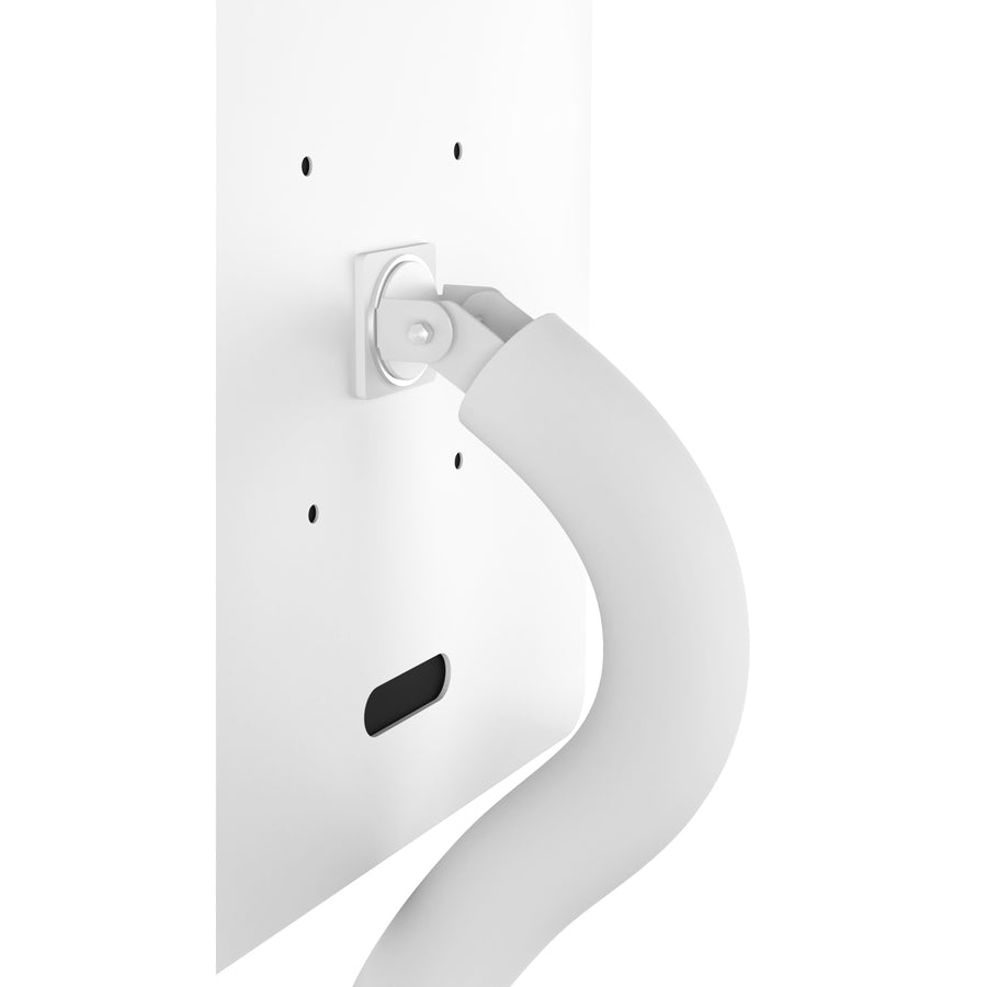 CTA Digital Premium Height-Adjustable Floor-to-Desk Security Kiosk for Tablets (White) PAD-PARAFDW