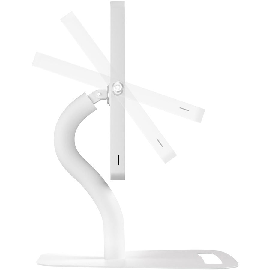 CTA Digital Premium Height-Adjustable Floor-to-Desk Security Kiosk for Tablets (White) PAD-PARAFDW