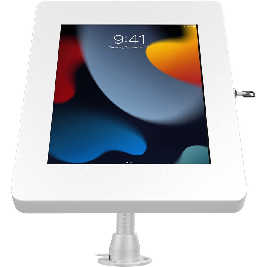 CTA Digital Premium Security Kiosk Stand with Gooseneck Tabletop Mount (White) PAD-PARATW